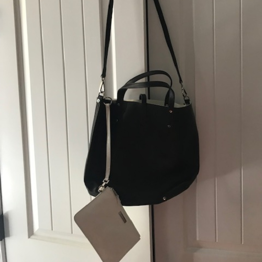 Tiffany and Co. black/white reversible tote